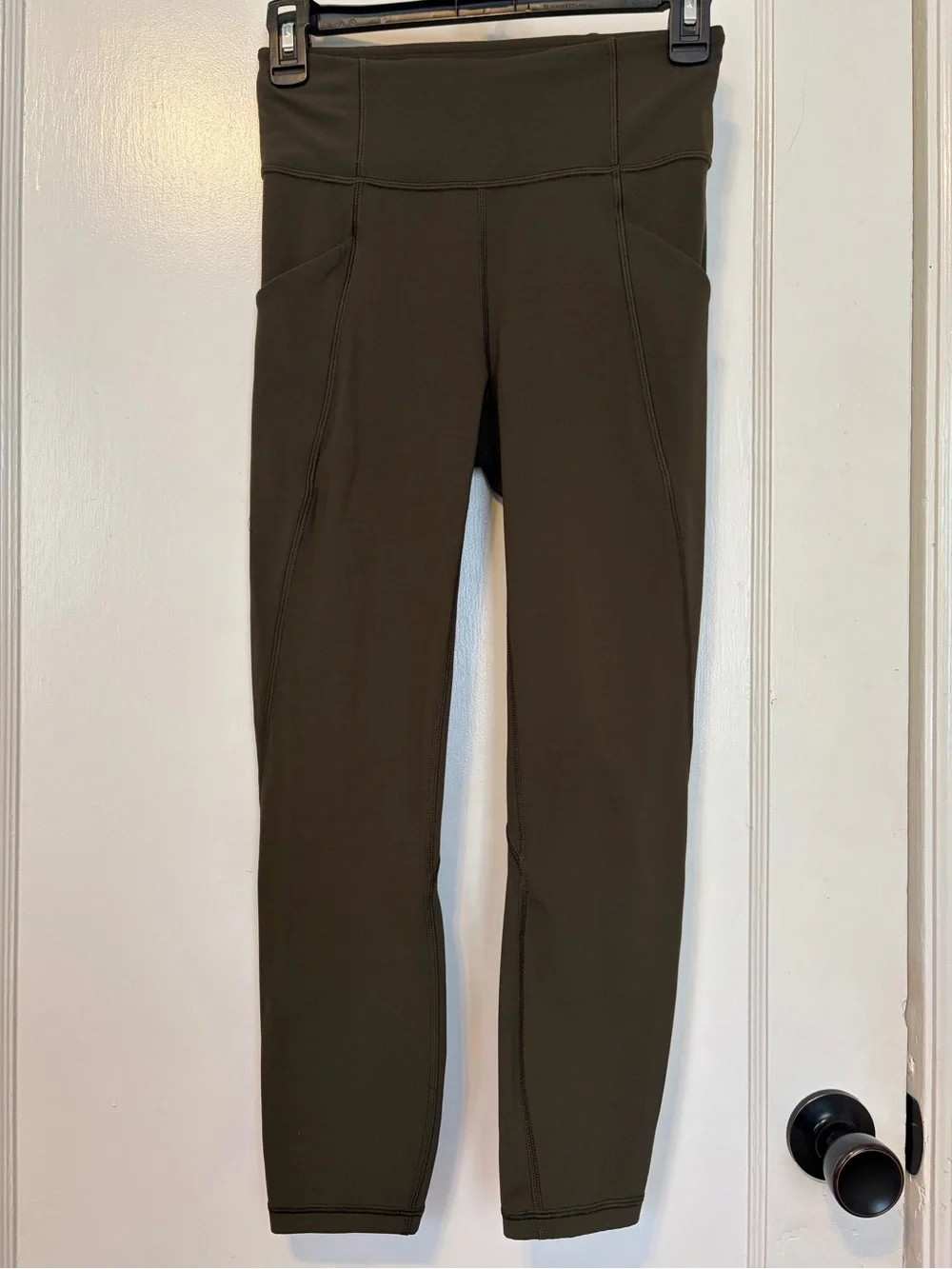 Lululemon Green Time to Sweat Leggings (size 4)